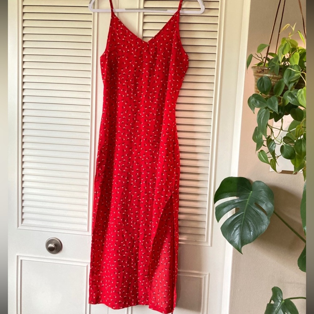 Floral cami slip dress